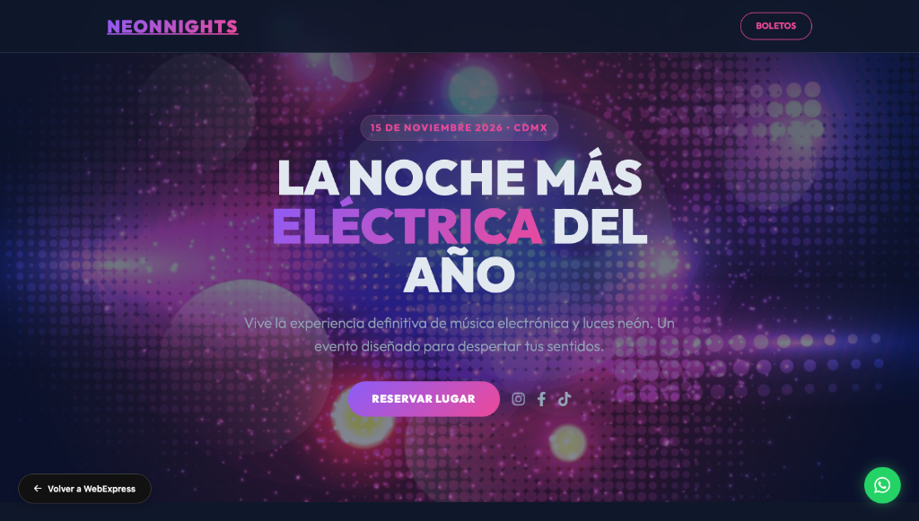 Demo Landing Page Web Express